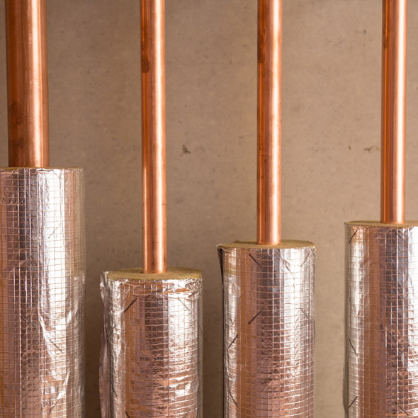 insulated copper heating pipes