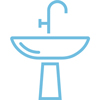 wash basin installation icon